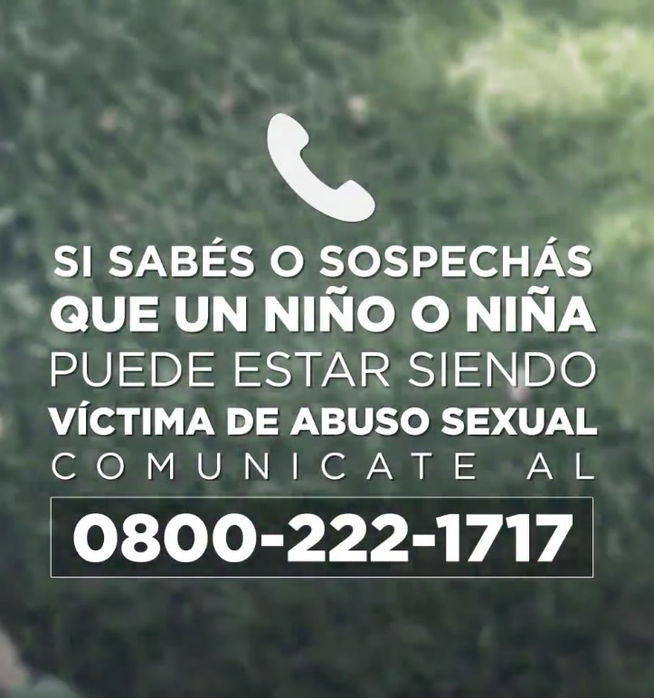Línea telefónica gratuita para denunciar Abuso Sexual Infantil