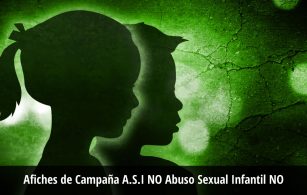 Afiches de Campaña A.S.I NO Abuso Sexual Infantil NO